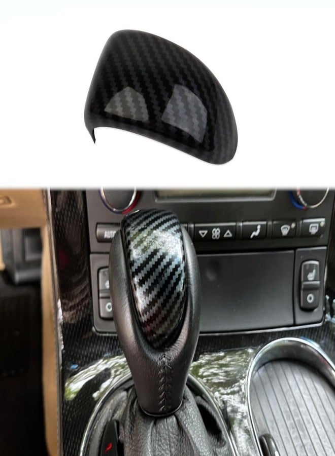 Fewshaw Carbon Fiber Style Automatic Gear Shift Head Cover Trim for 2006-2013 Chevy Corvette C6 - Image 1